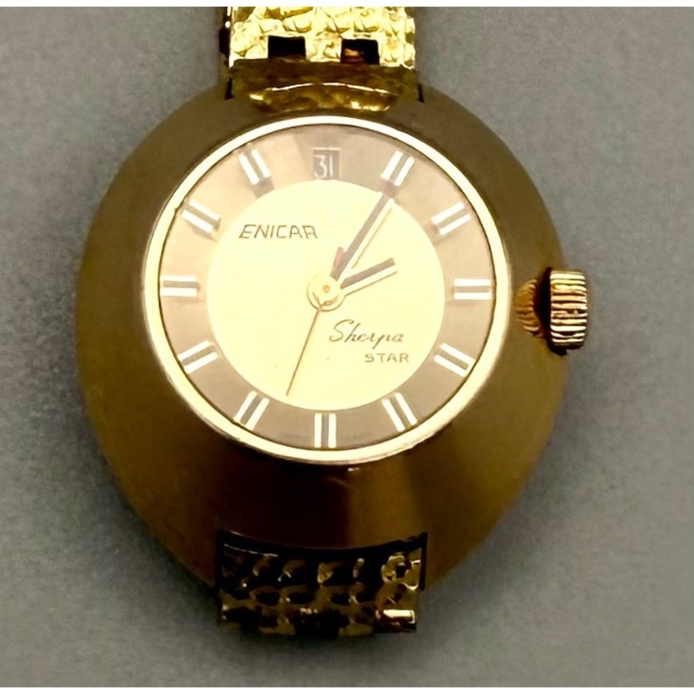Vintage Enicar Sherpa Star Ref. 765-09-01 Swiss Automatic 17 Jewel Date Watch